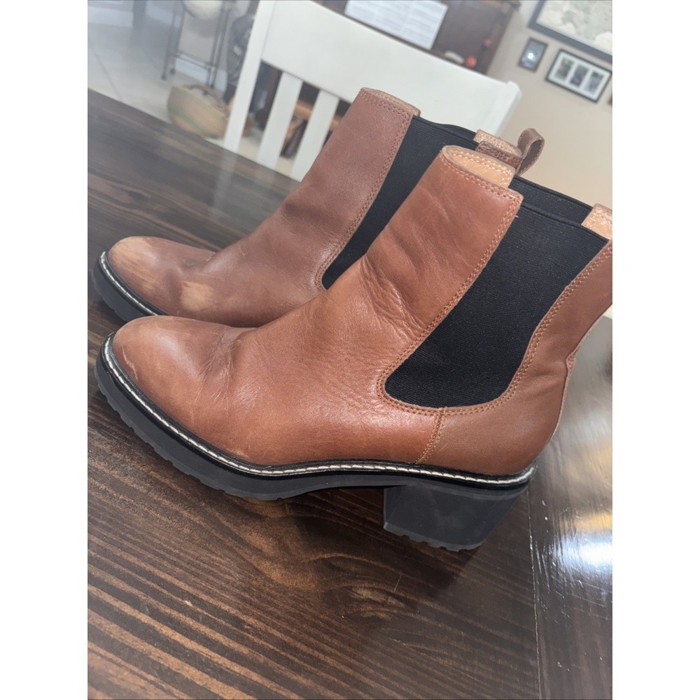 MADEWELL Anthropologie CARINA PLATFORM  Sz 10 CHELSEA BOOT - Picture 3 of 10